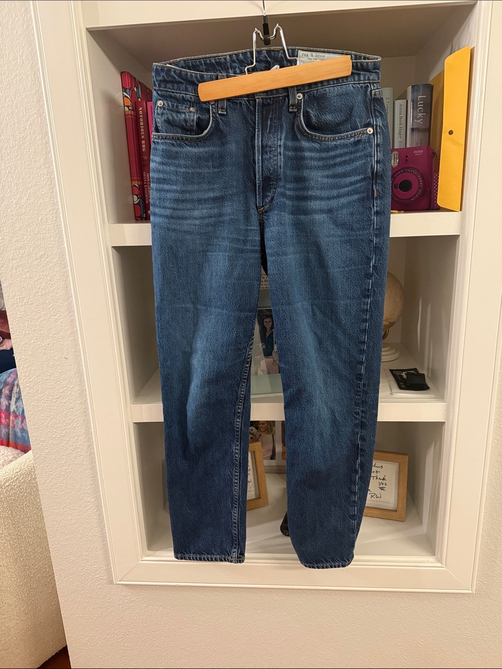 rag & bone Women's Boot Cut Jeans in Blue Wash